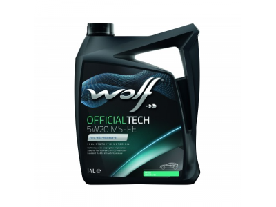 Моторное масло WOLF OFFICIALTECH 5W20 MS-FE 4L от WOLF Моторное масло WOLF OFFICIALTECH 5W20 MS-FE 4L