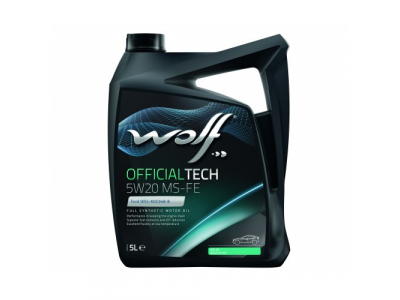 Моторное масло WOLF OFFICIALTECH 5W20 MS-FE 5L от WOLF Моторное масло WOLF OFFICIALTECH 5W20 MS-FE 5L